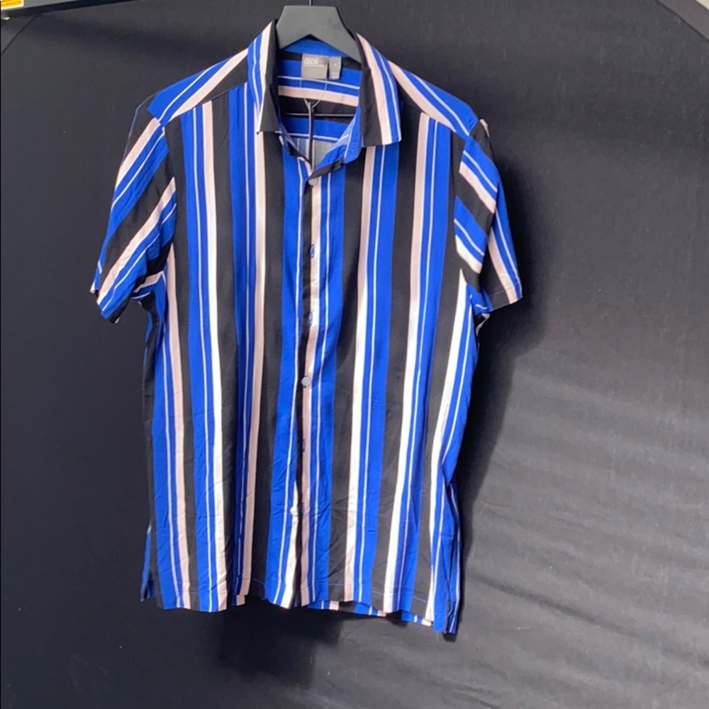 ASOS men’s striped shirt in blue